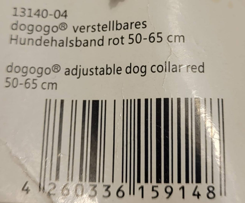 Dogogo Mesh Dog Collar – Red, 50-65cm