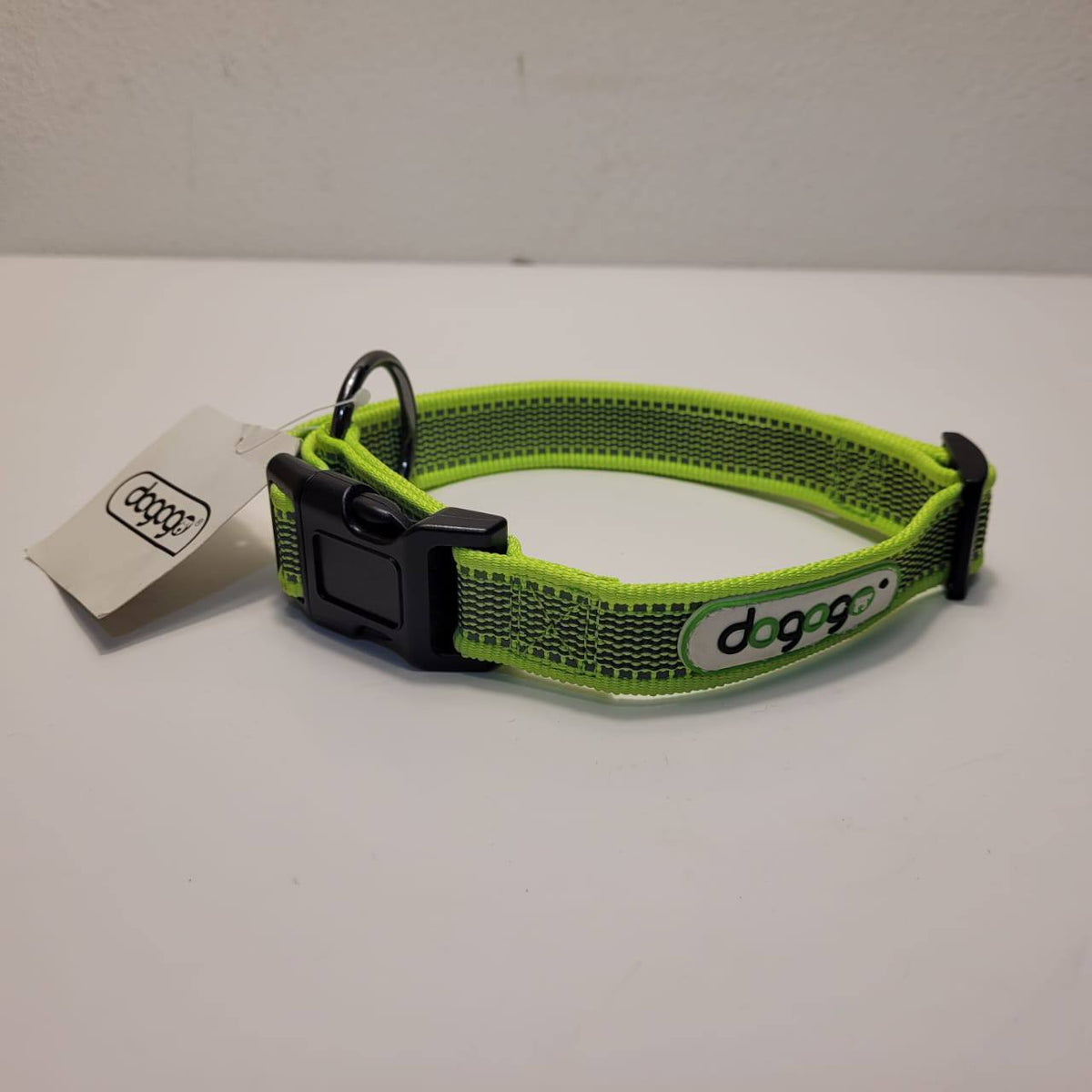 Dogogo Reflective Dog Collar – Neon Green, 50-65cm