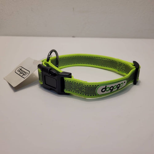 Dogogo Reflective Dog Collar – Neon Green, 50-65cm
