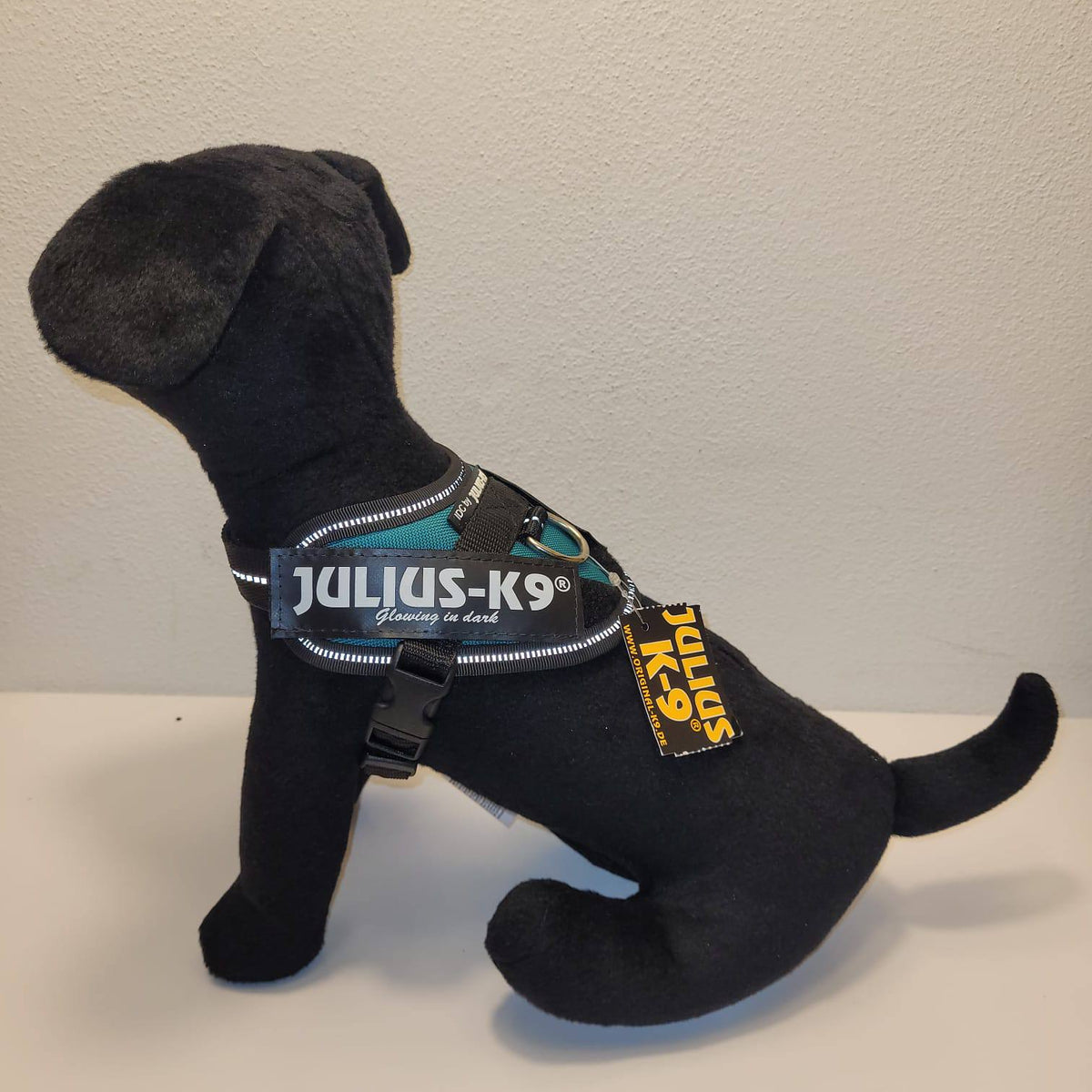 Julius-K9 IDC Powerharness Baby 1 – Teal Glowing in Dark
