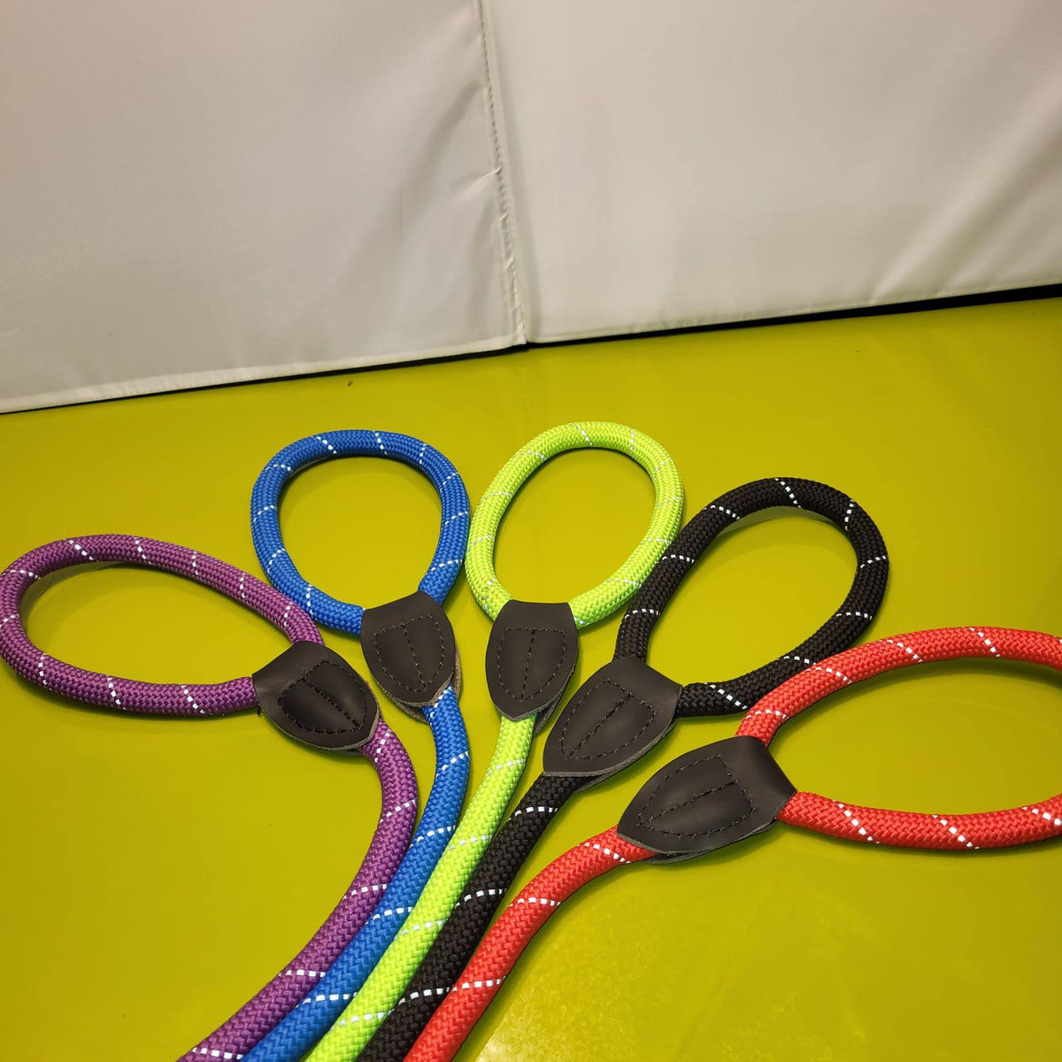 Dogogo Rope Dog Leash 1m – Leather Handle