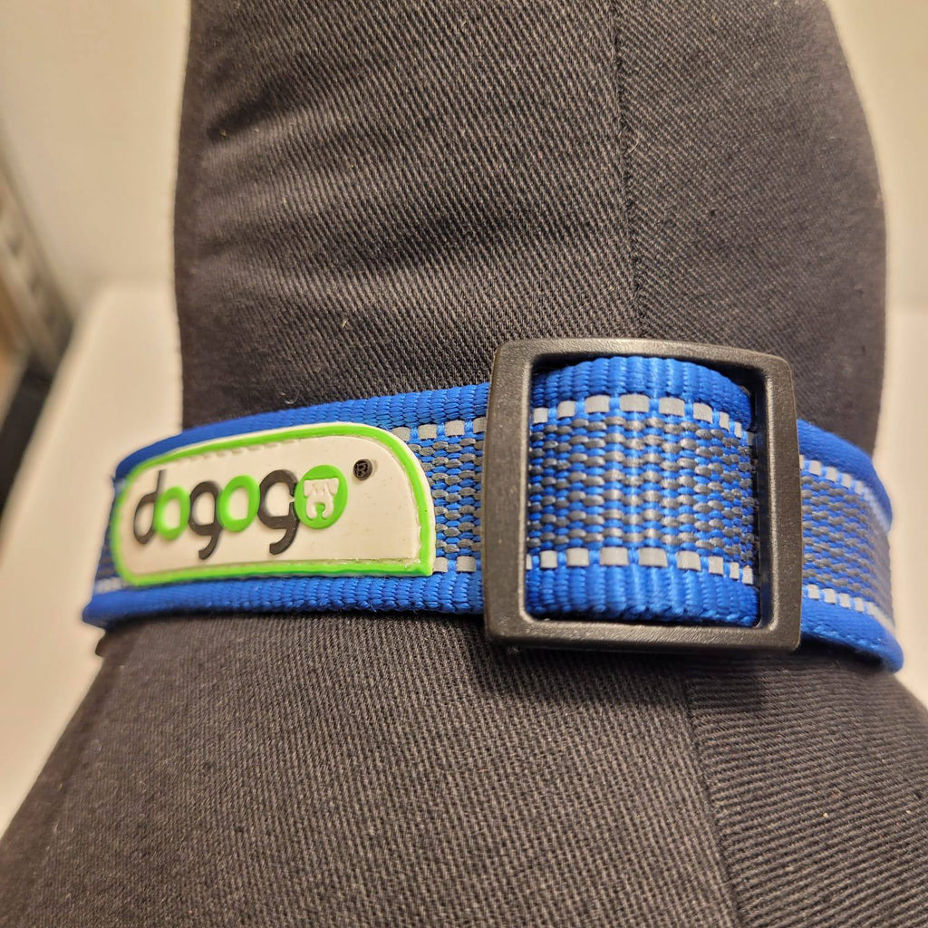 Dogogo Padded Dog Collar – Blue, 50-65cm