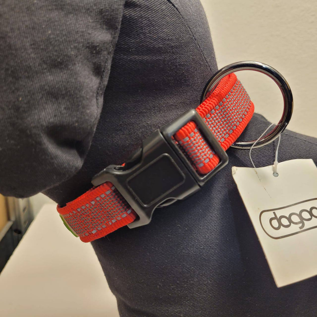 Dogogo Mesh Dog Collar – Red, 50-65cm