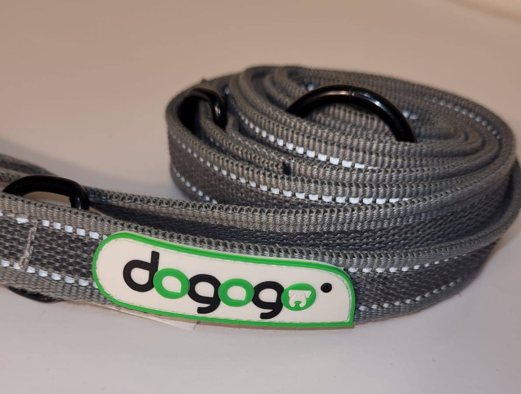 Dogogo Reflective Grey Multi-Function Dog Leash