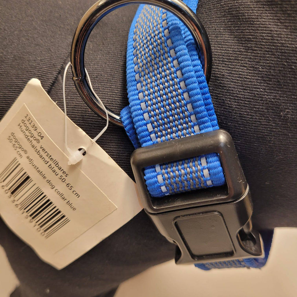 Dogogo Padded Dog Collar – Blue, 50-65cm