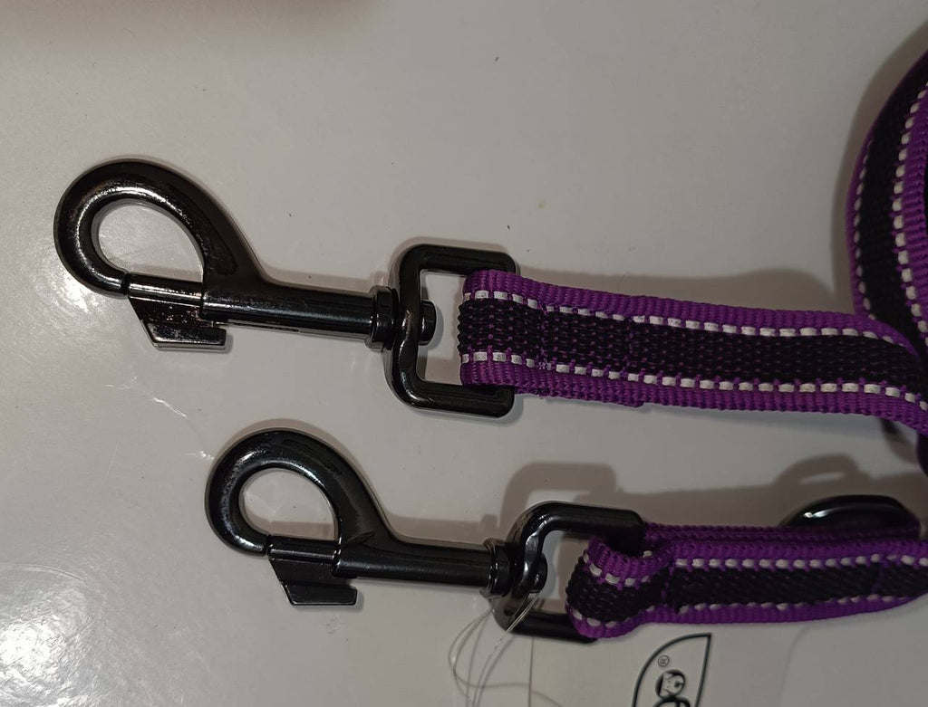 Dogogo Reflective Double Dog Leash – Purple – 3m
