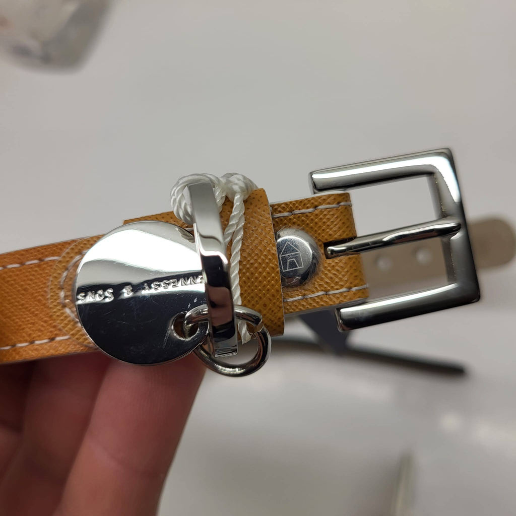 Hennessy & Sons Saffiano Leather Dog Collar