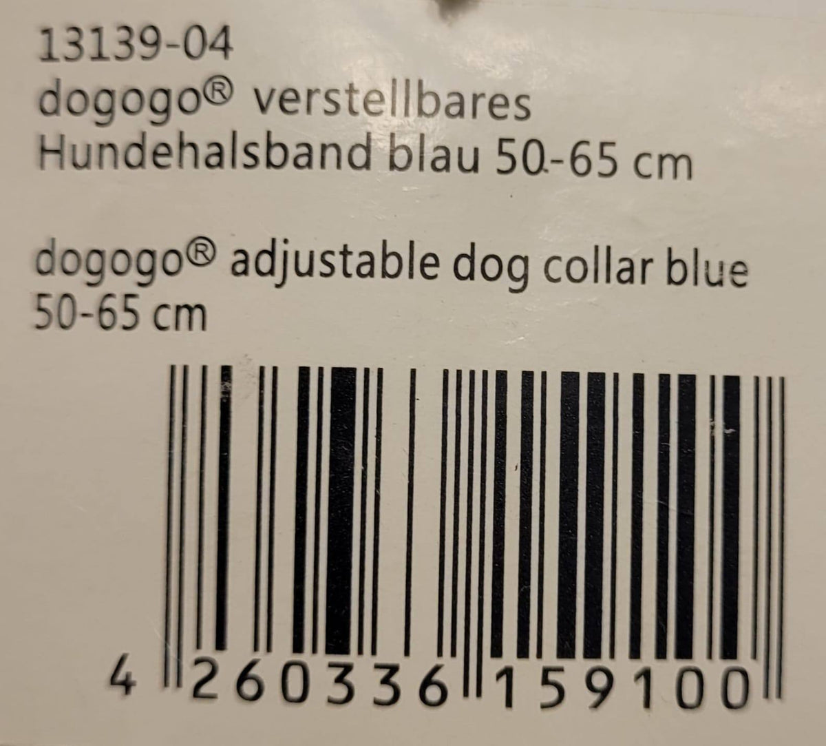 Dogogo Padded Dog Collar – Blue, 50-65cm