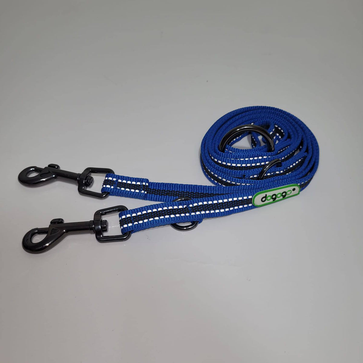 Dogogo Reflective Double Dog Leash 2.2m – Multiple Colors