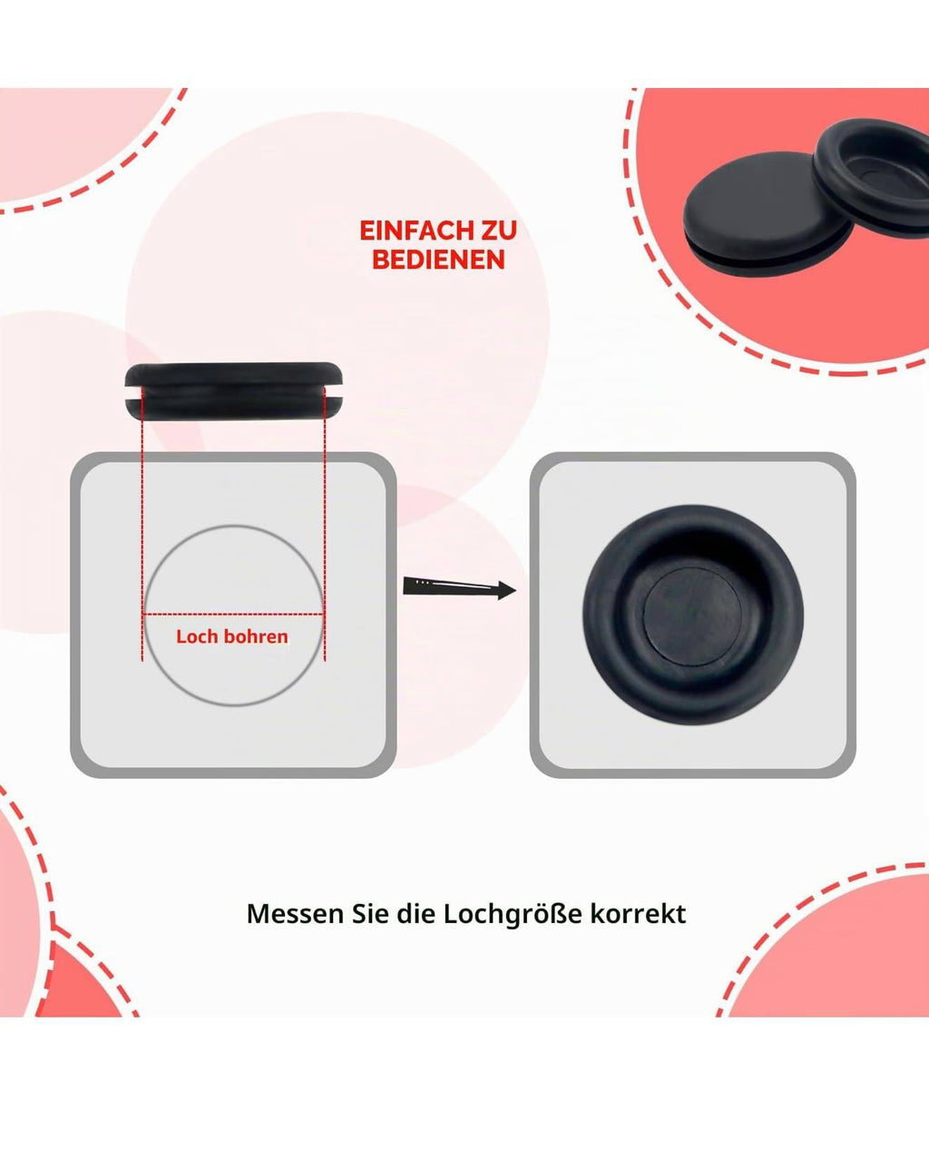 YIXISI Rubber Grommet Assortment Kit 200pcs