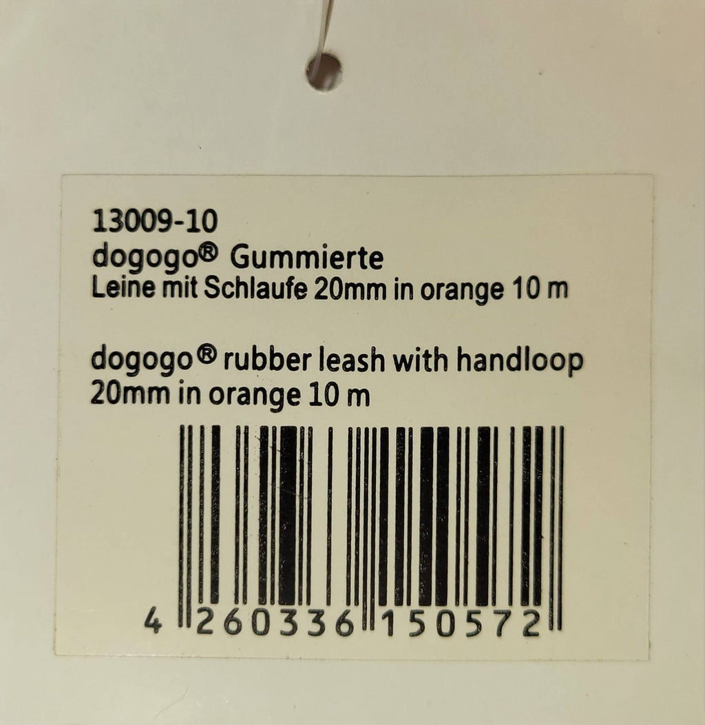 DOGOGO Reflective Long Training Leash – Orange – 10 m