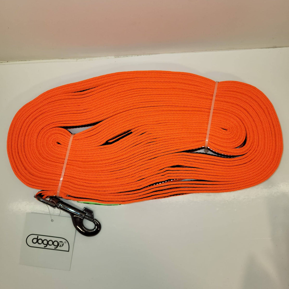 DOGOGO Reflective Long Training Leash – Orange – 15 m