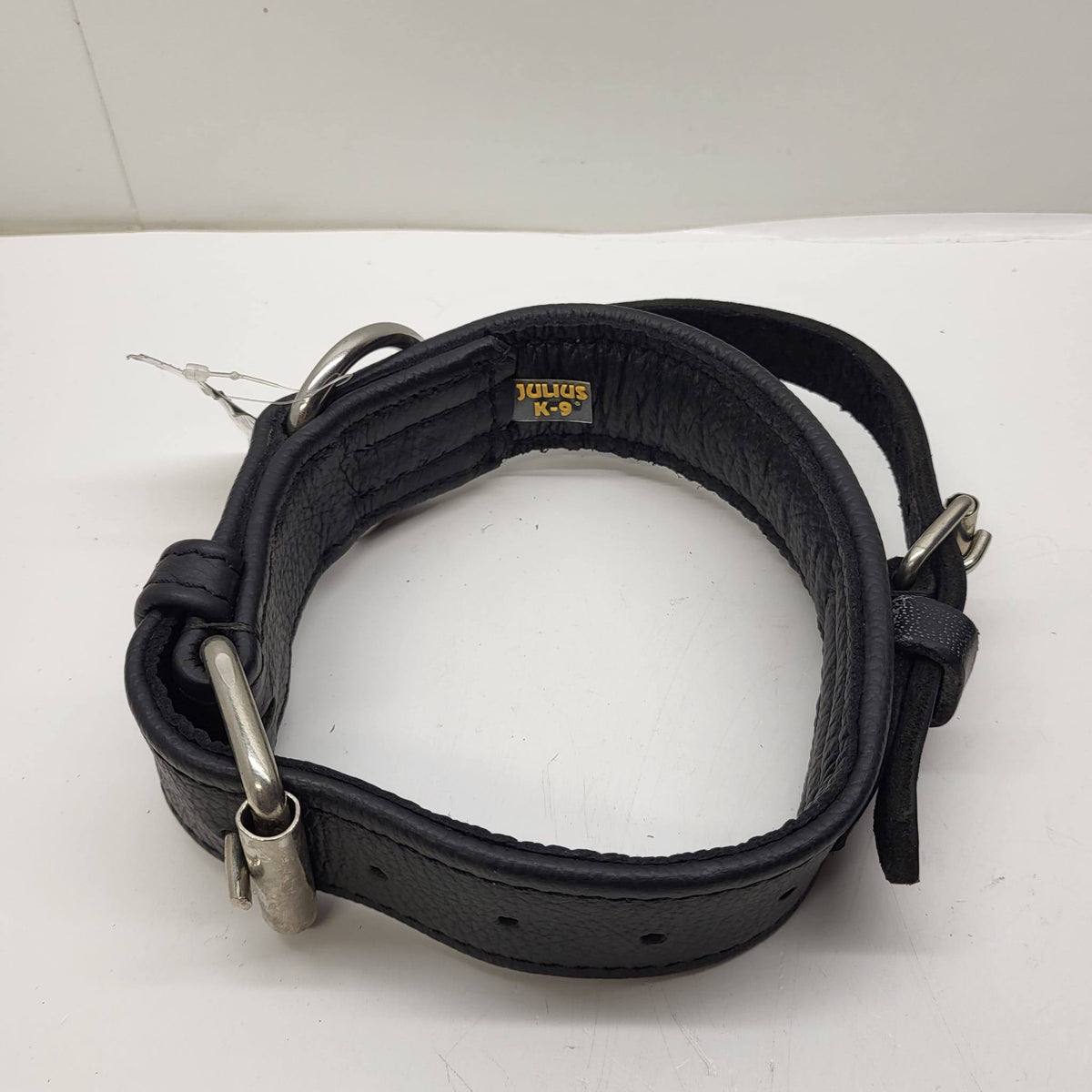 Julius K-9 Padded Leather Dog Collar Black