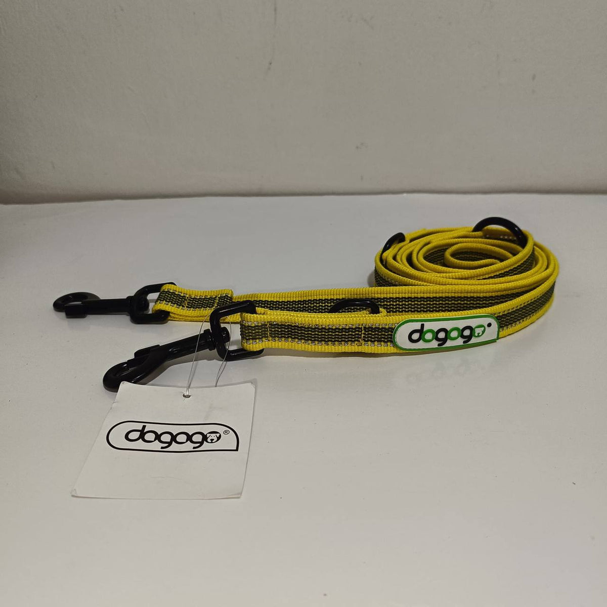 Dogogo Reflective Double Dog Leash – Yellow – 2m