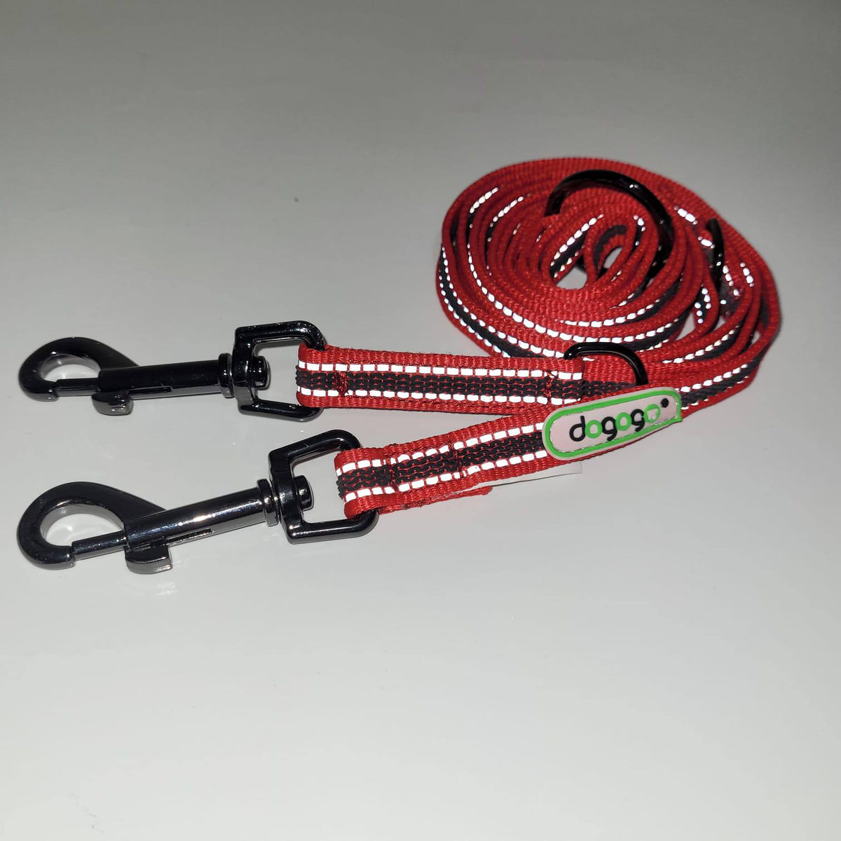 Dogogo Reflective Double Dog Leash 2.2m – Multiple Colors