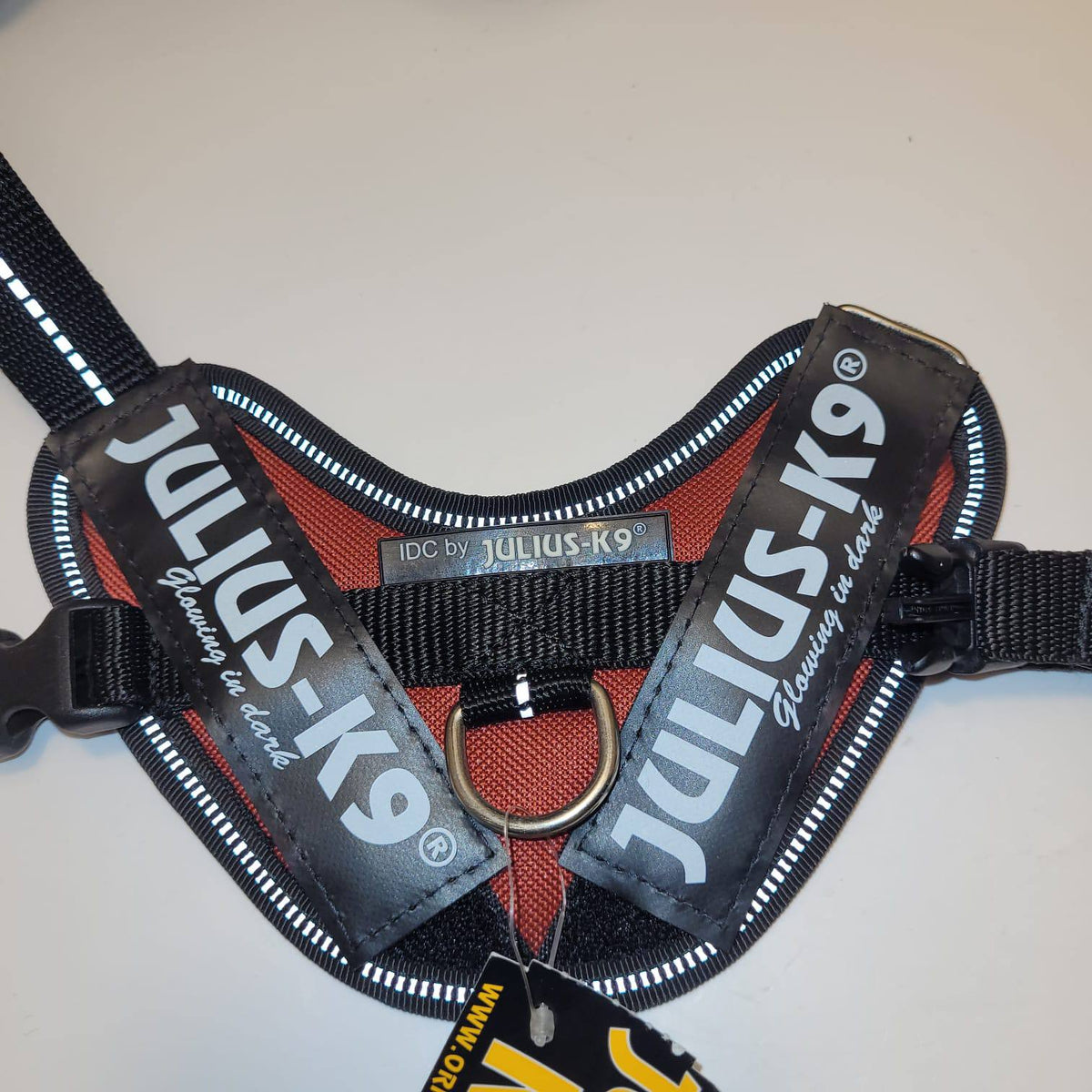 Julius-K9 IDC Powerharness Baby 1 – Red Glowing in Dark
