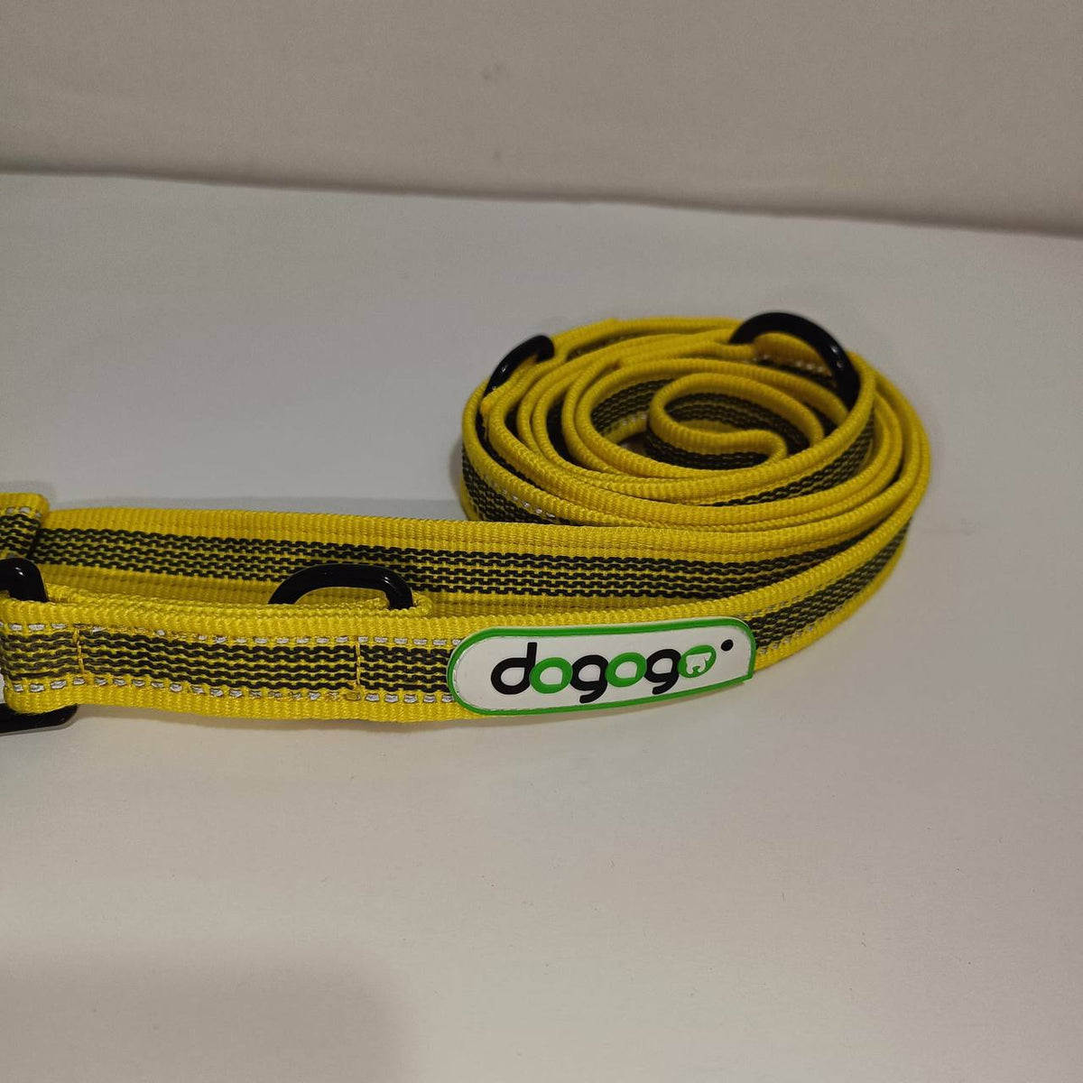 Dogogo Reflective Double Dog Leash – Yellow – 2m