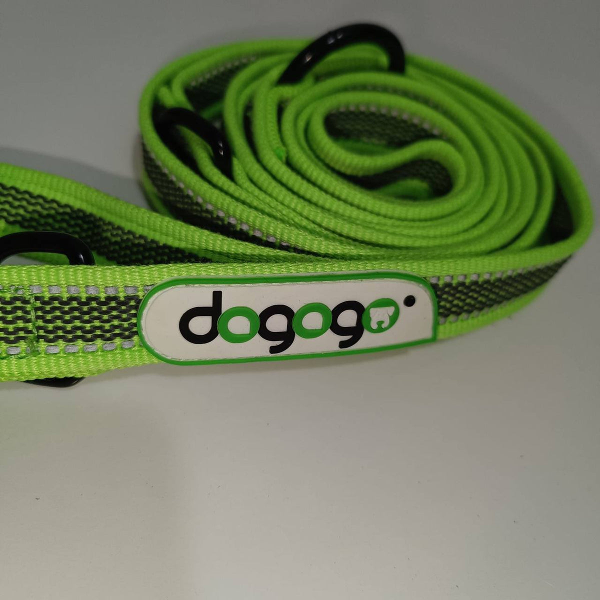 Dogogo Reflective Double Dog Leash – Green – 2m
