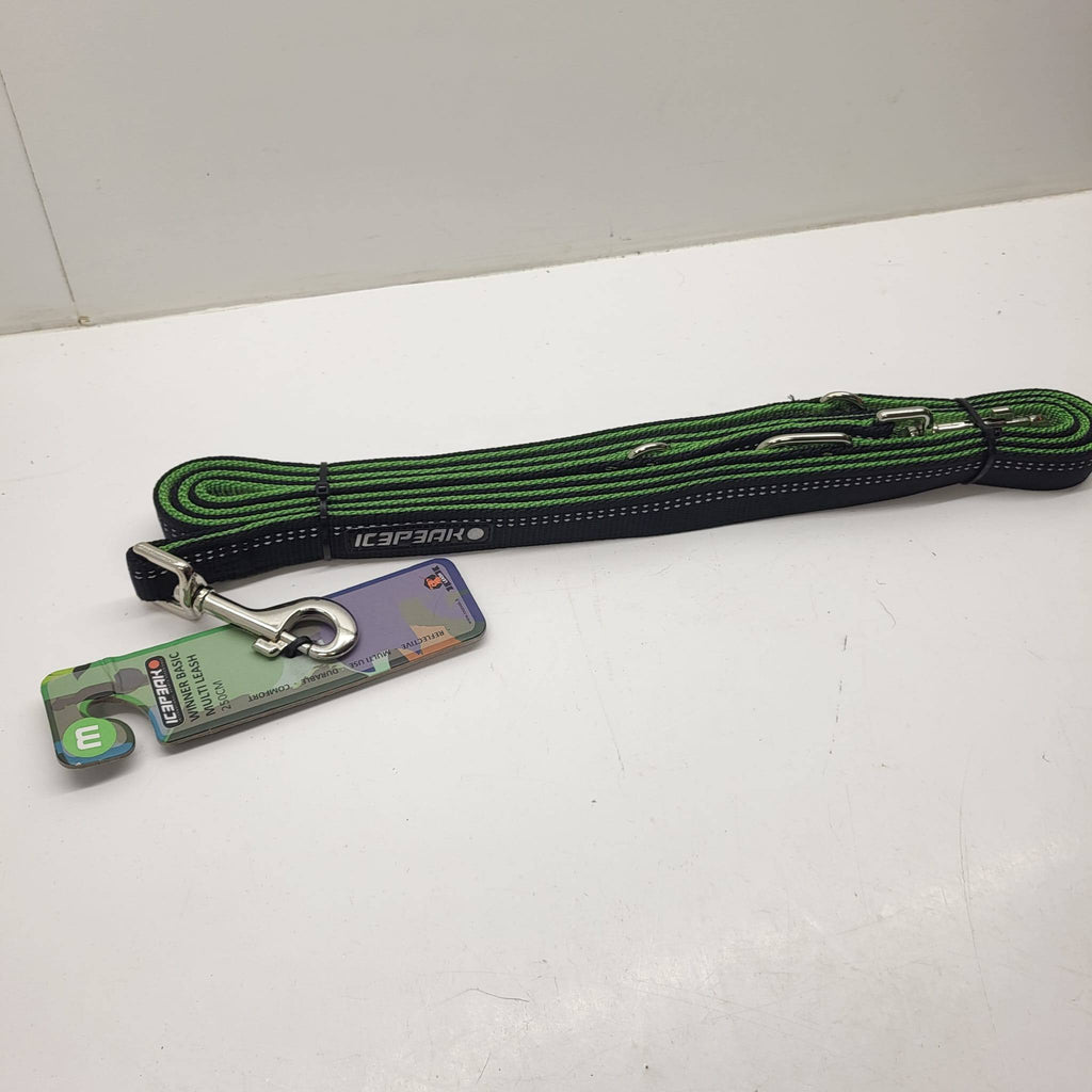 IcePeak Winner Basic Multi Leash 250cm Black Green
