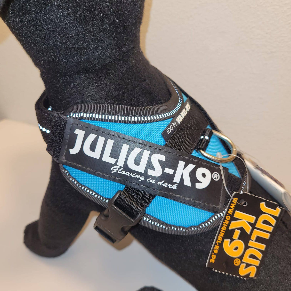 Julius-K9 IDC Powertuig Baby 2 – Blauw Gloeit in het Donker