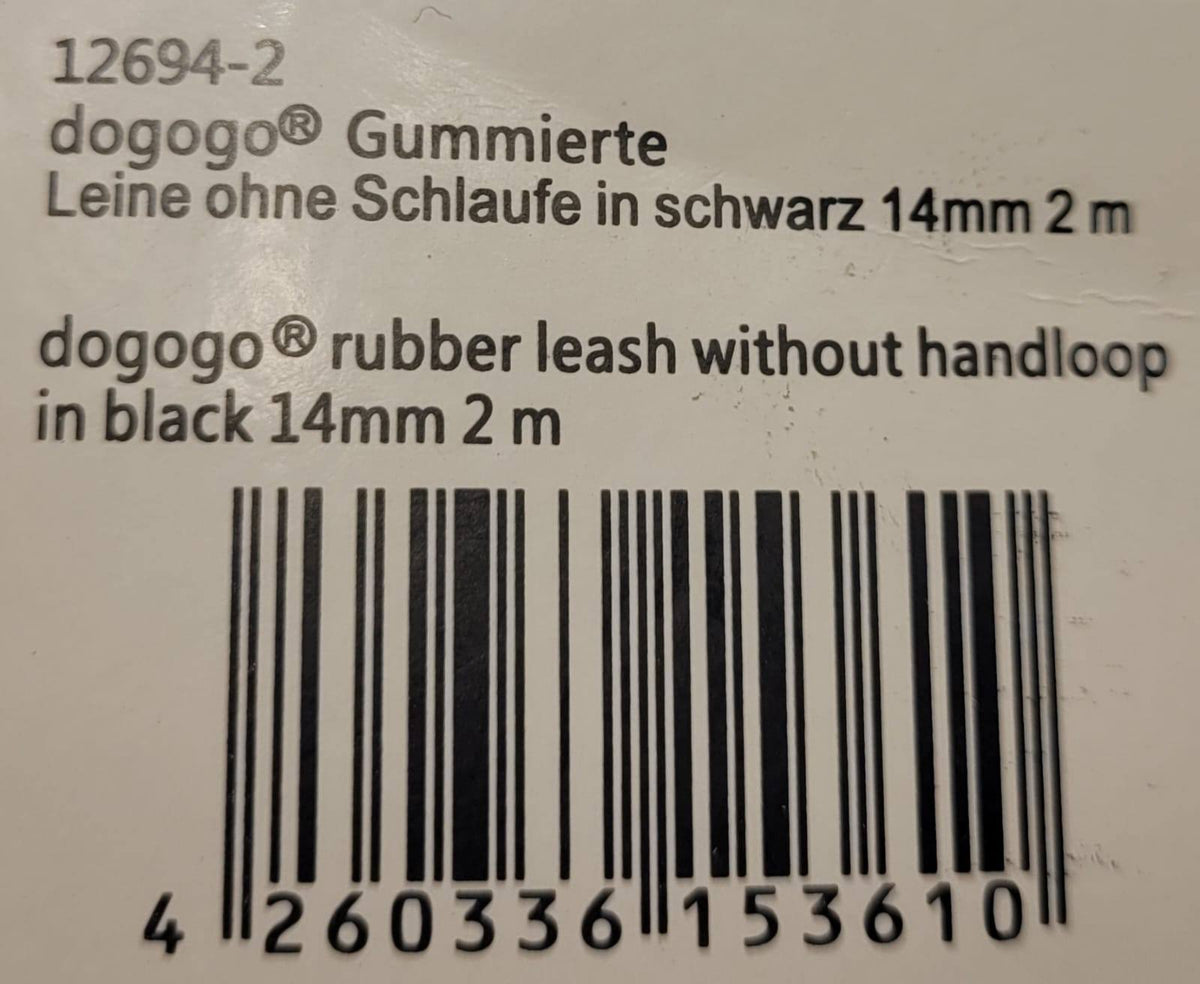 Dogogo Mesh Dog Leash 2m – Black, 14mm