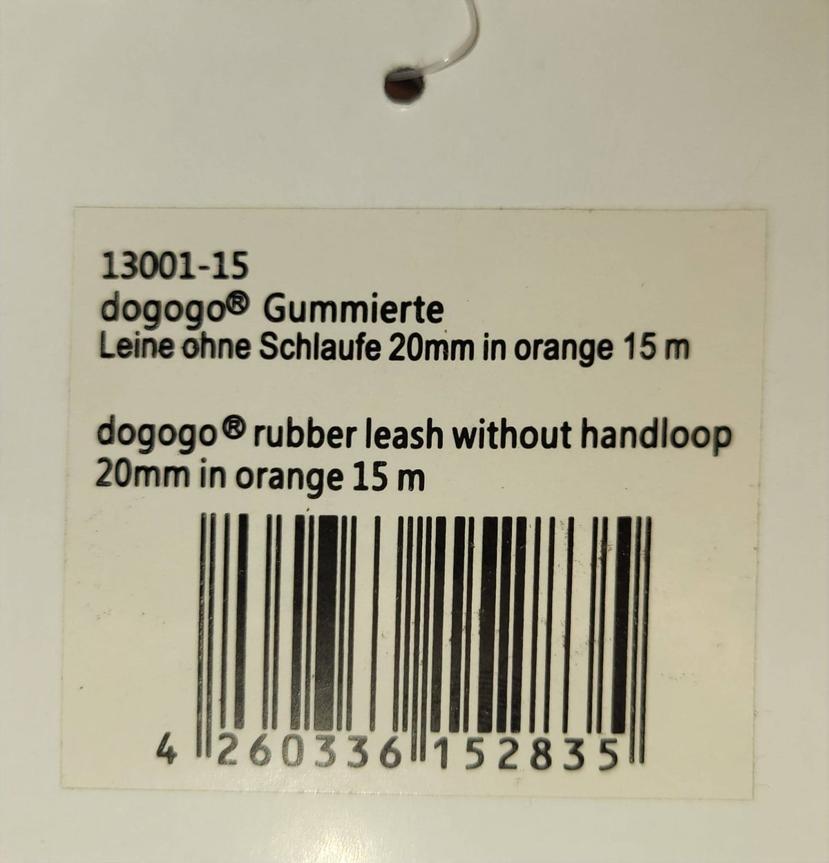 DOGOGO Reflective Long Training Leash – Orange – 15 m