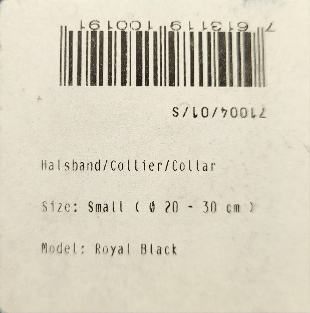 Hennessy & Sons Black Leather Dog Collar with Coloured Stitching