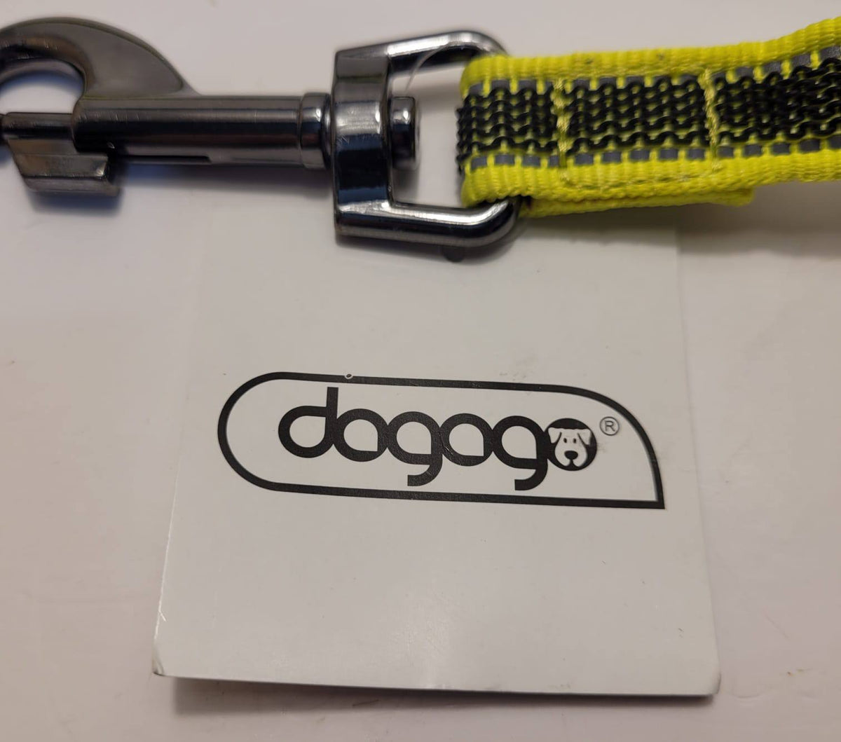 Dogogo Reflective Dog Leash 1.2m – Neon Yellow/Black, 20mm