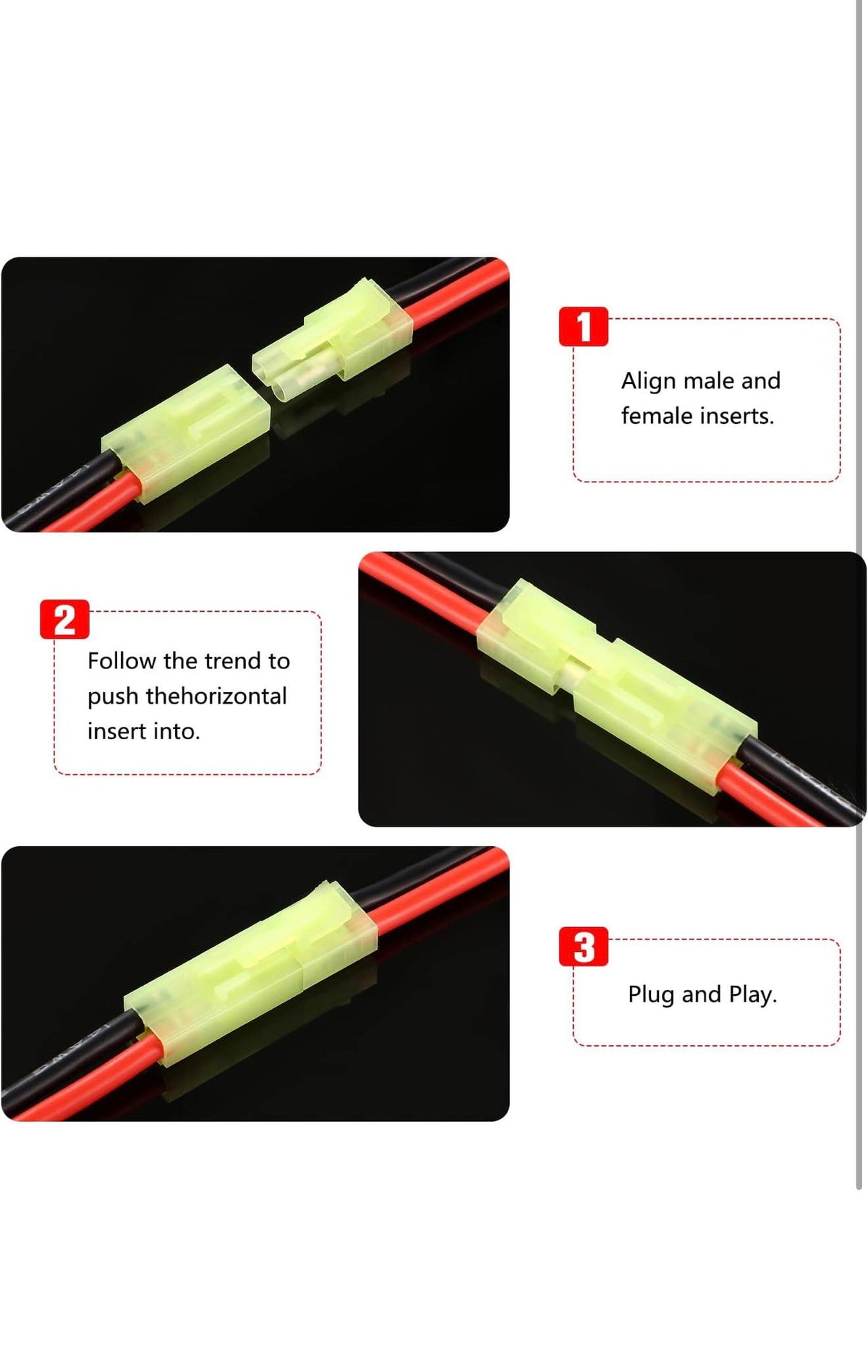 YIXISI Mini Tamiya Connectoren 8st 14AWG Siliconen Kabel