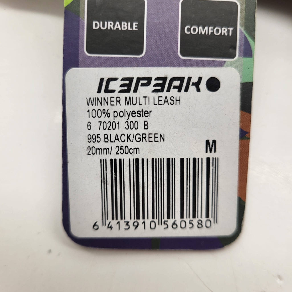 IcePeak Winner Basic Multi Leash 250cm Black Green