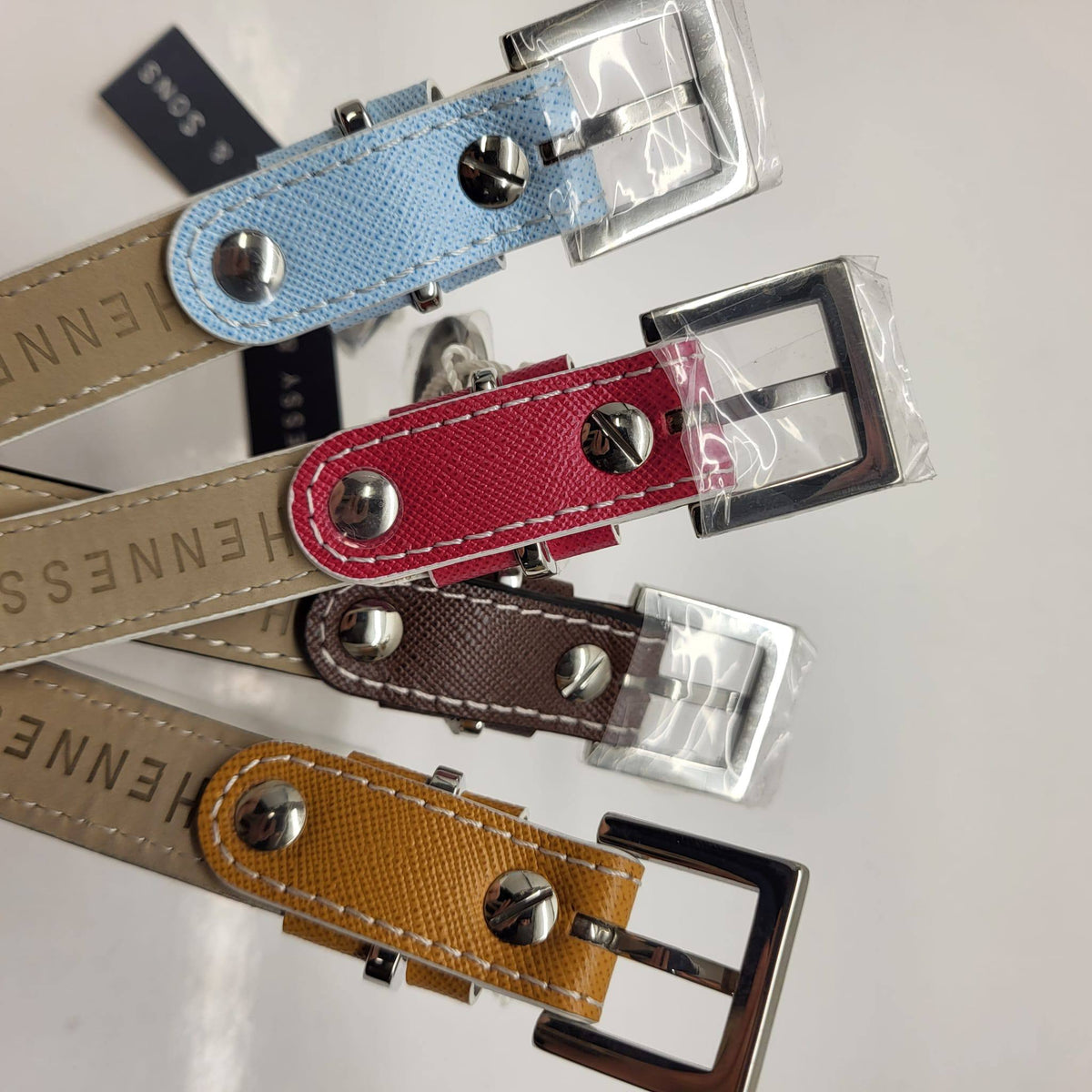 Hennessy & Sons Saffiano Leather Dog Collar