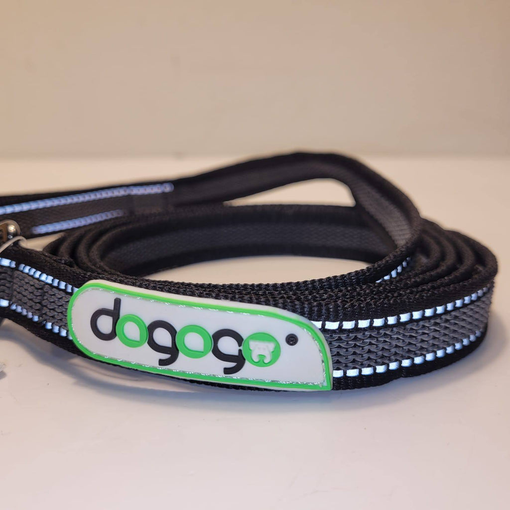 Dogogo Padded Reflective Dog Leash 2m – Black