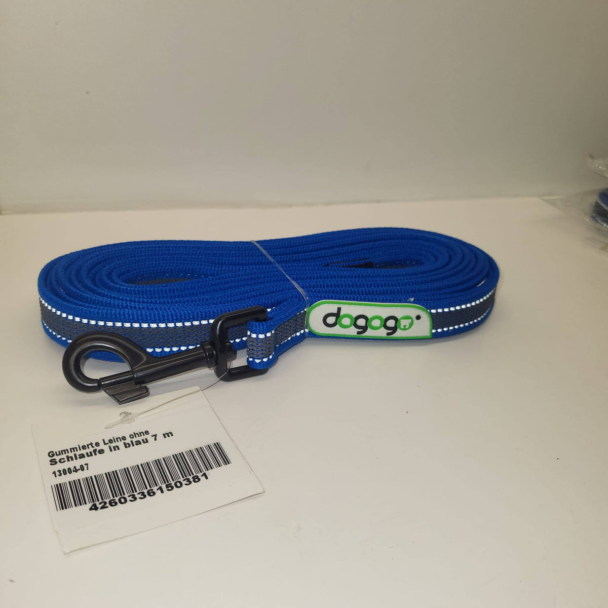 DOGOGO Reflective Long Training Leash – Blue – 7 m