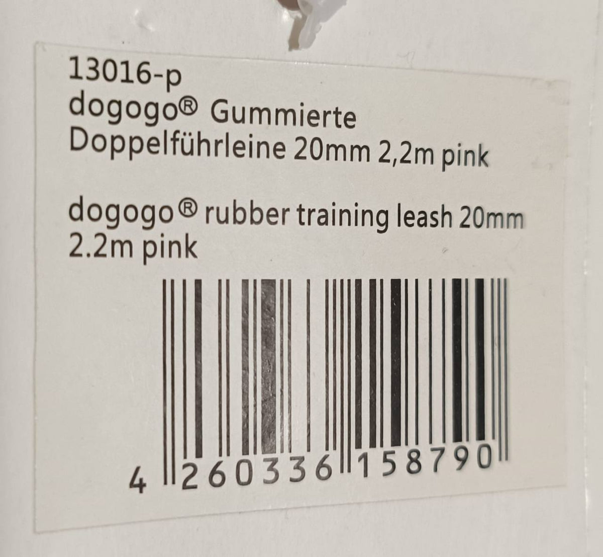 Dogogo Reflective Double Dog Leash – Pink – 2m