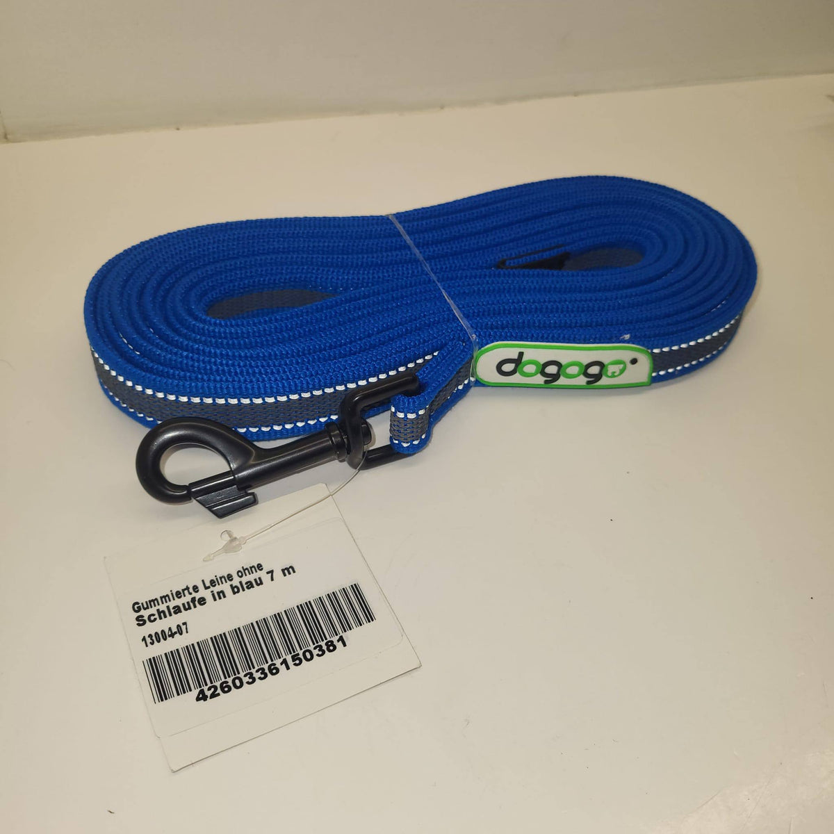 DOGOGO Reflective Long Training Leash – Blue – 7 m