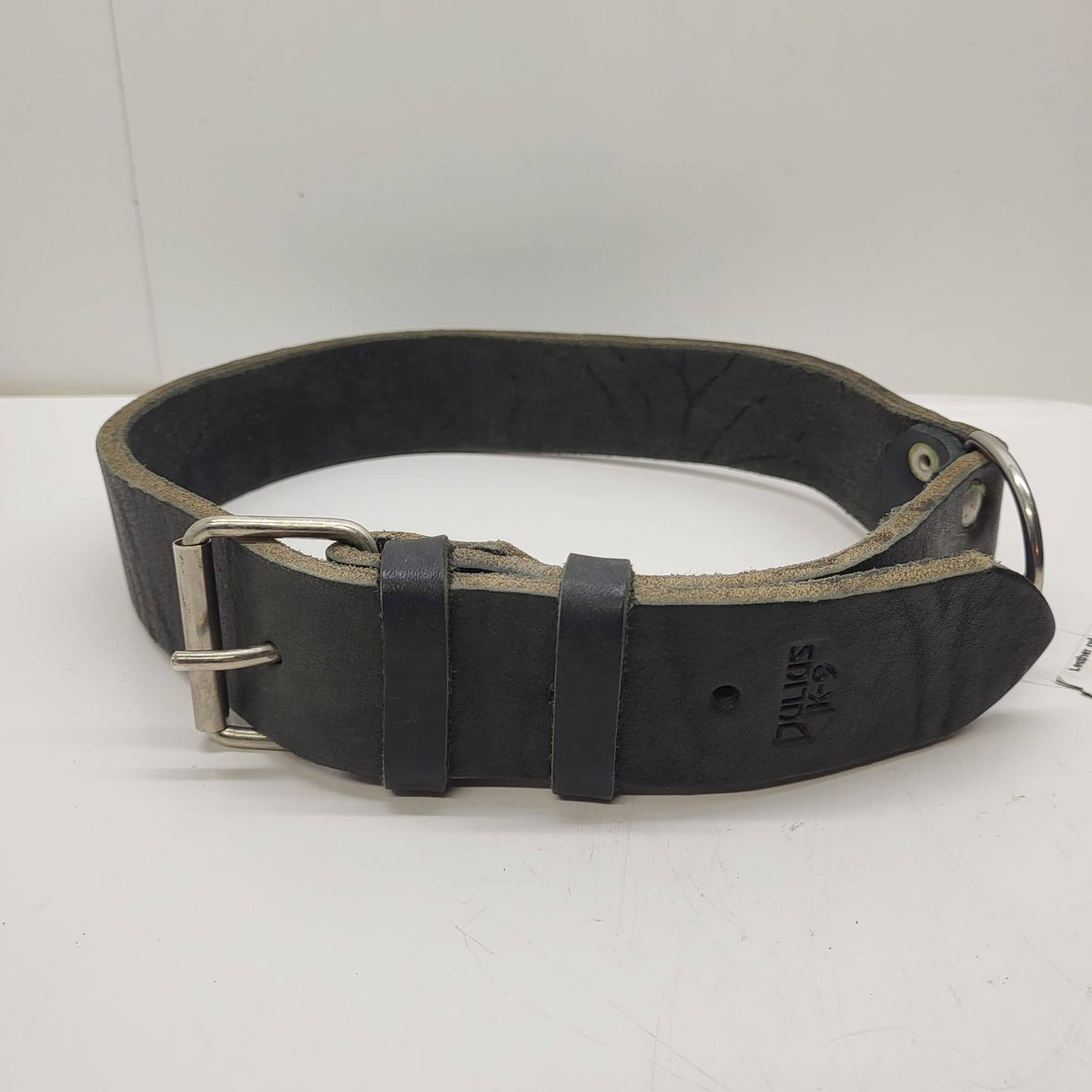 Julius K-9 Extra Wide Leather Dog Collar Black