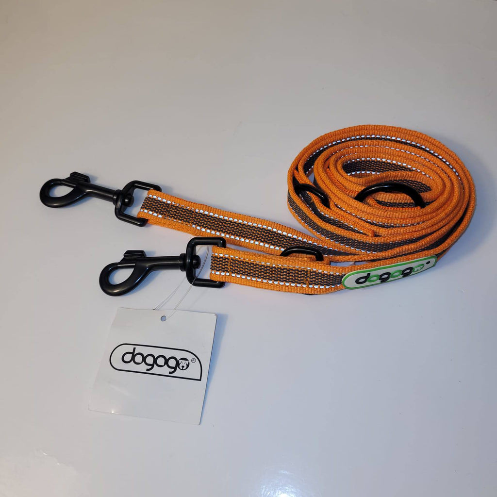 Dogogo Reflective Orange Multi-Function Dog Leash