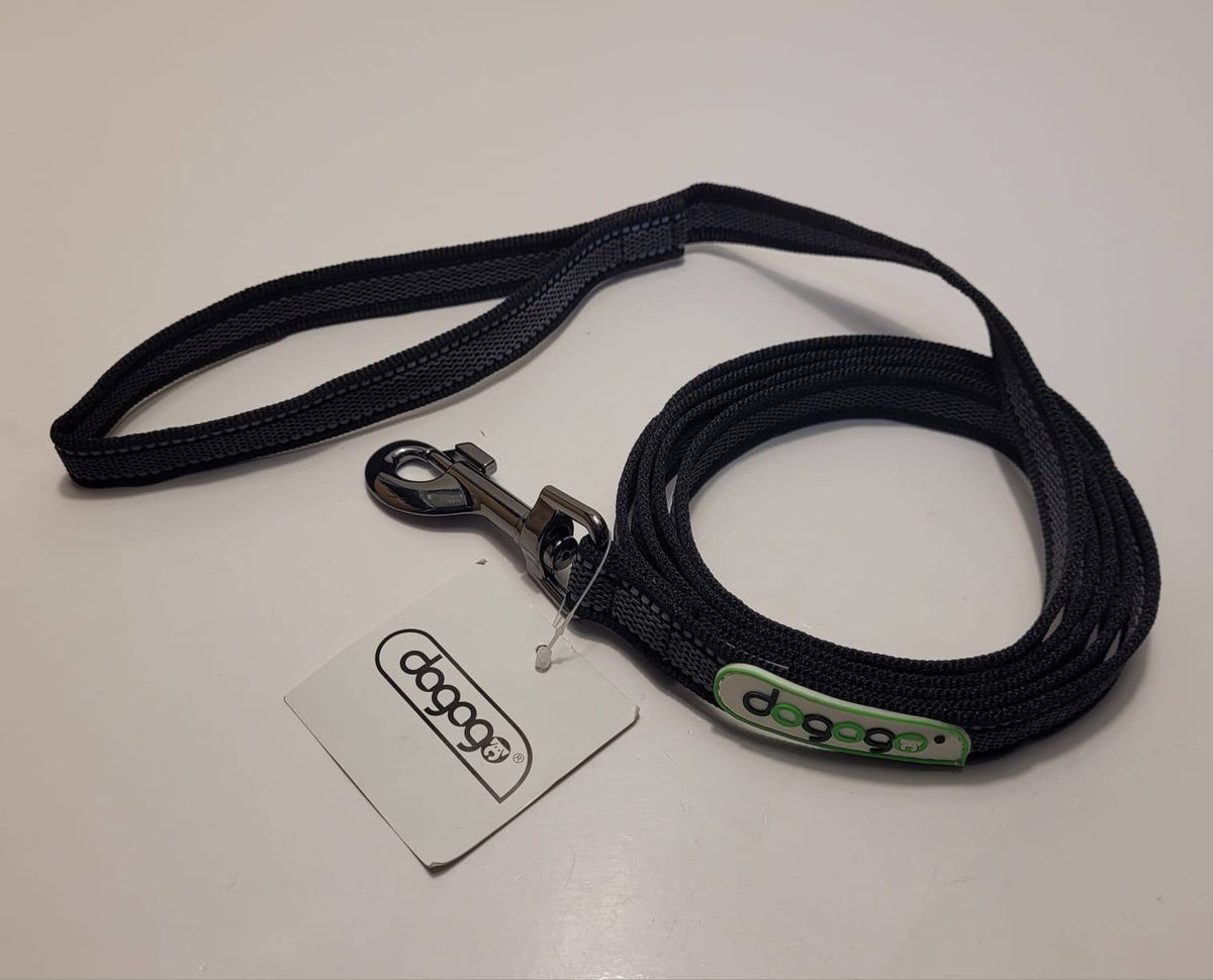 Dogogo Padded Reflective Dog Leash 2m – Black
