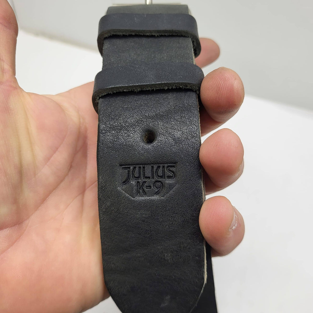 Julius K-9 Extra Wide Leather Dog Collar Black
