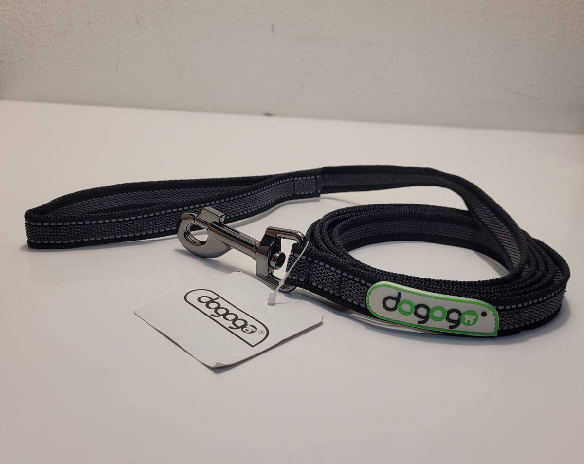 Dogogo Padded Reflective Dog Leash 2m – Black