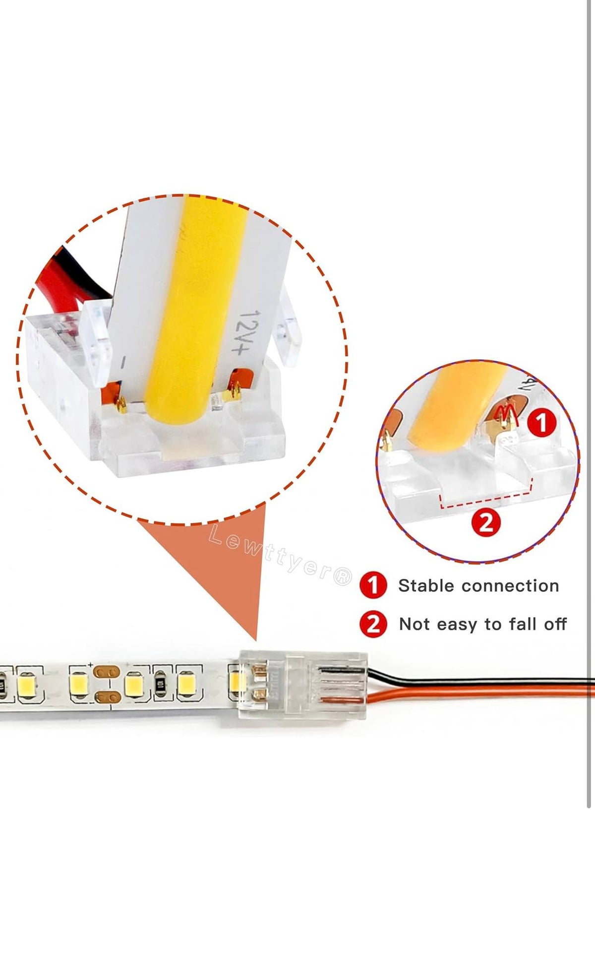 YIXISI LED Strip Connectoren 8st 10mm