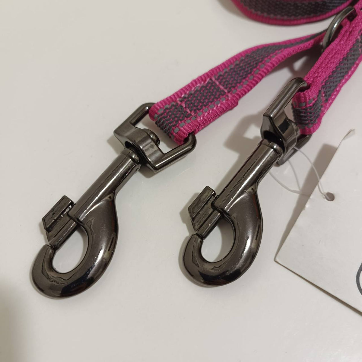 Dogogo Reflective Double Dog Leash – Pink – 2m