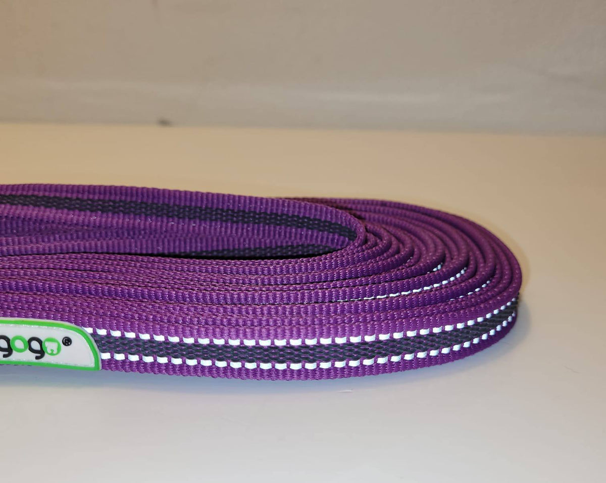 Dogogo Reflective Dog Leash 10m – Purple