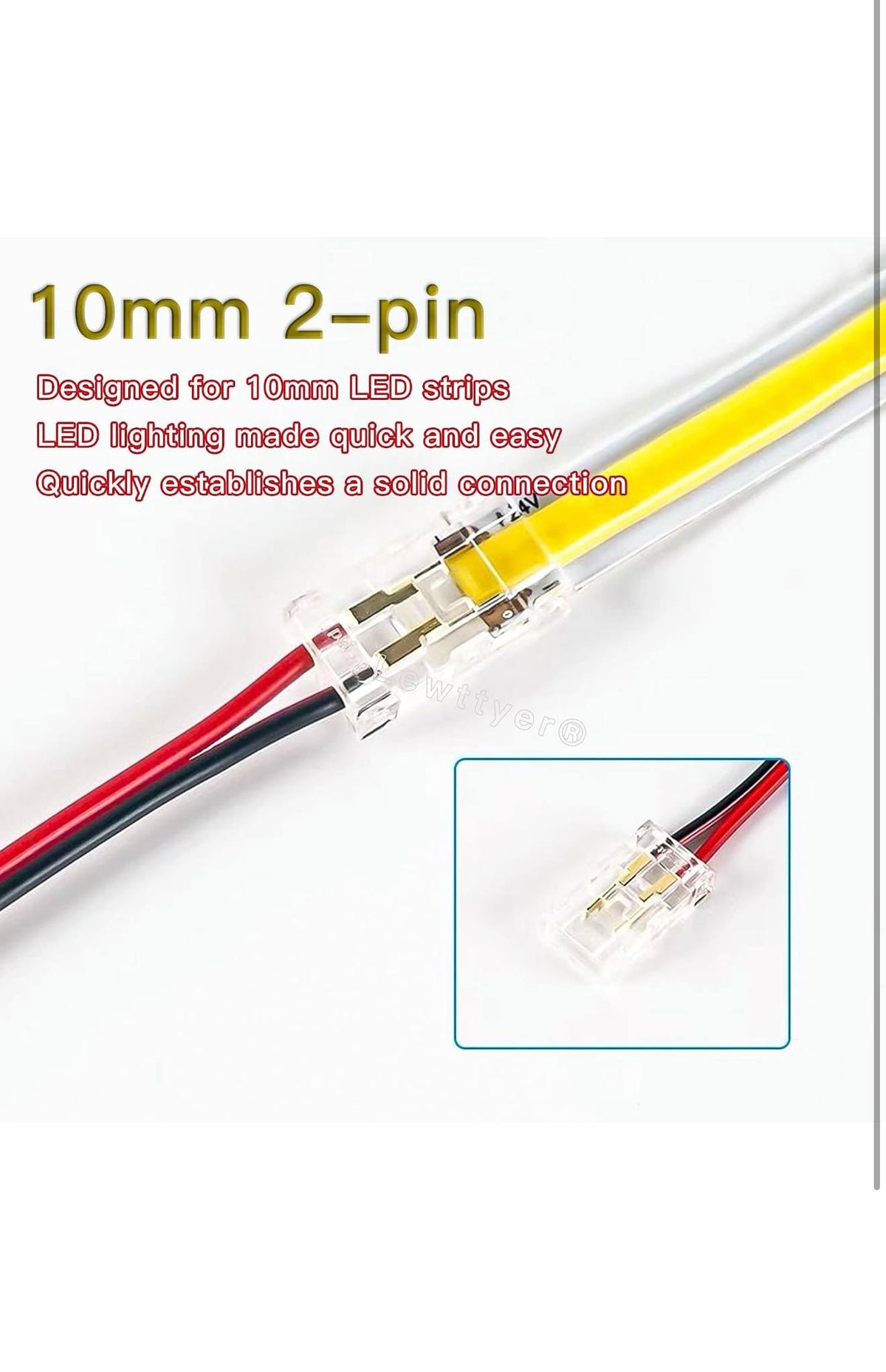 YIXISI LED Strip Connectoren 8st 10mm
