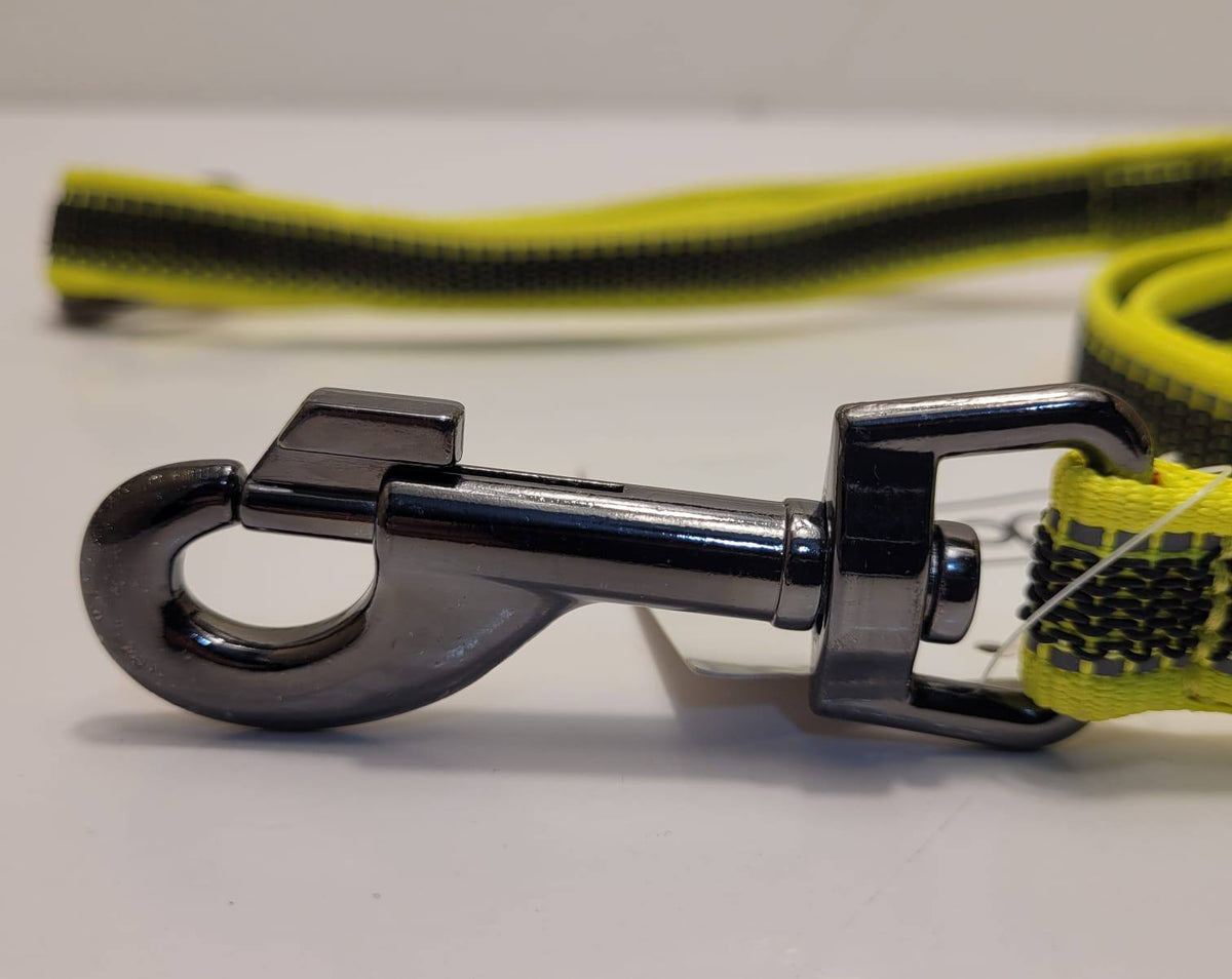 Dogogo Reflective Dog Leash 1.2m – Neon Yellow/Black, 20mm