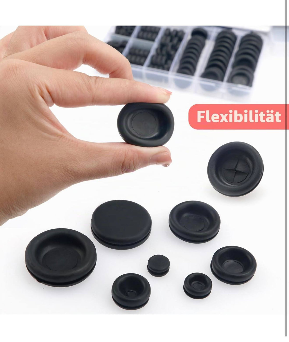 YIXISI Rubber Grommet Assortment Kit 200pcs