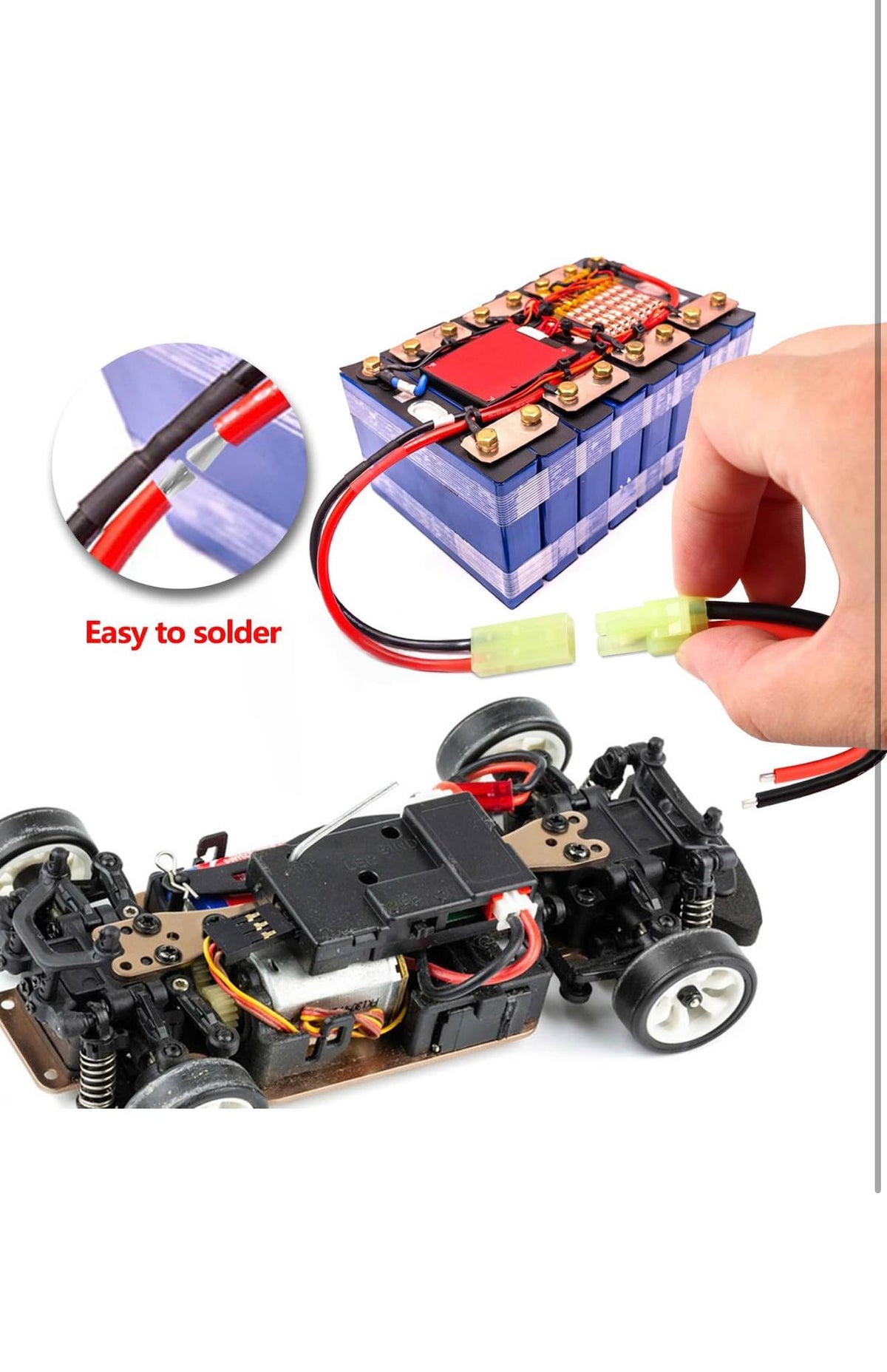 YIXISI Mini Tamiya Connectoren 8st 14AWG Siliconen Kabel