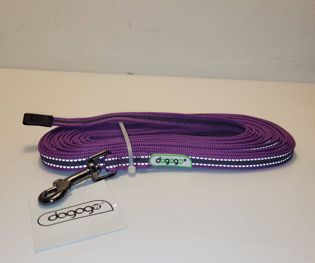 Dogogo Reflective Dog Leash 10m – Purple