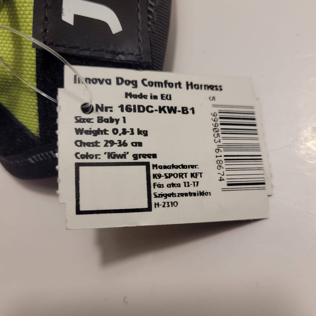 Julius-K9 IDC Powerharness – Lime Green, Size Baby 1