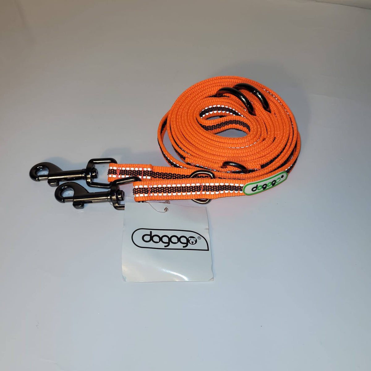 Dogogo Reflective Orange Multi-Function Dog Leash XL